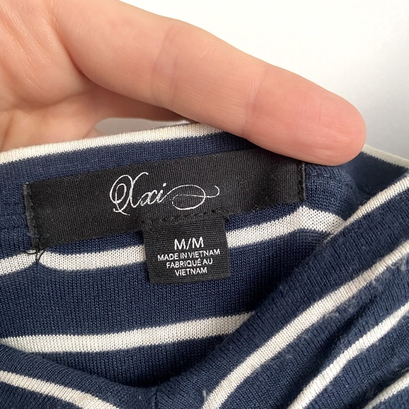 FOREVER 21 Navy and White Striped Maxi Dress - Picture 2 of 3